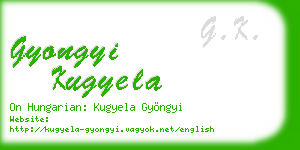 gyongyi kugyela business card